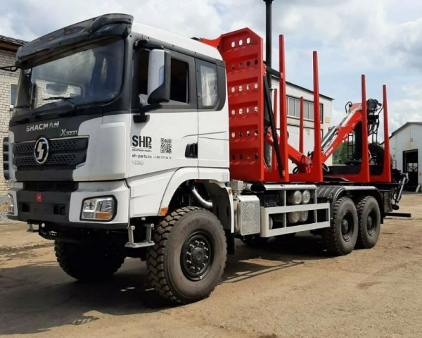 Сортиментовоз Shacman X3000 SX32586V385 6x6 с ГМ Велмаш ВМ 10-97